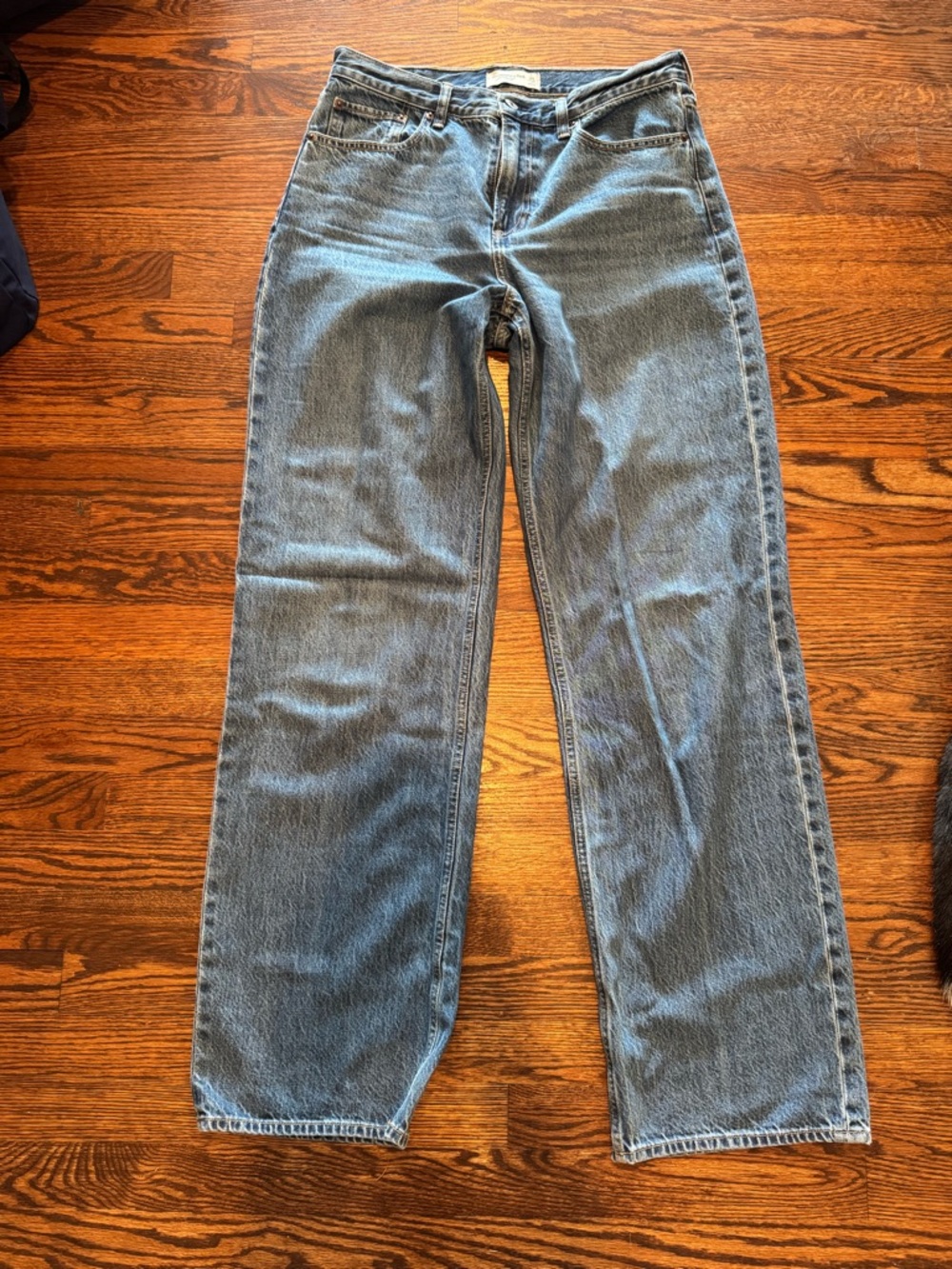 Abercrombie & Fitch Straight Leg Jeans - Light Blue